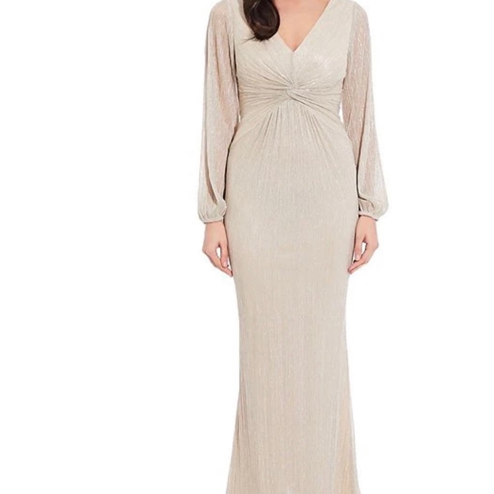 A Champagne color semi formal. Worn once pet/smoke free home